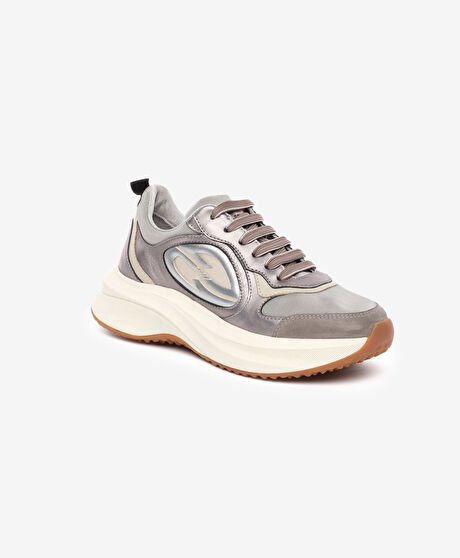 Kadın Çelik Hakiki Deri Spor Ayakkabı