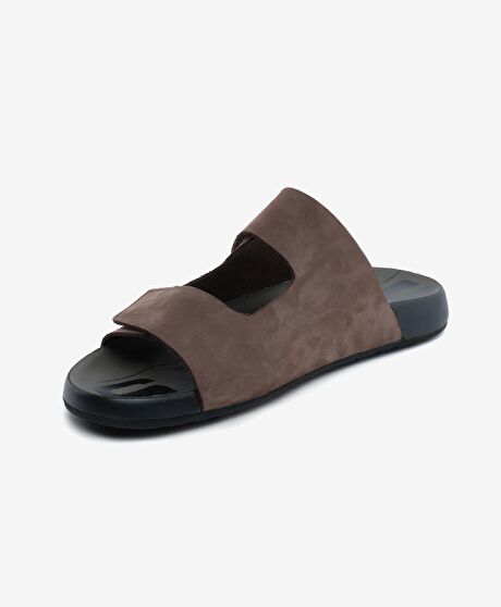 Erkek Kahverengi Hakiki Deri Terlik