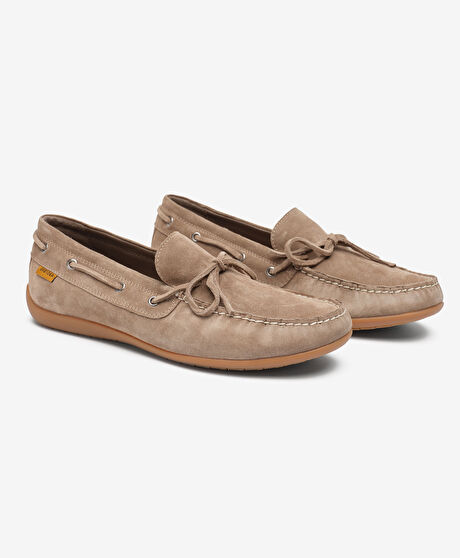 Erkek Vizon Hakiki Deri Marine Ayakkabı