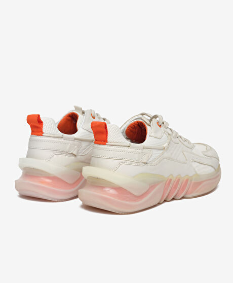 Erkek Ekru Hakiki Deri Spor Ayakkabı