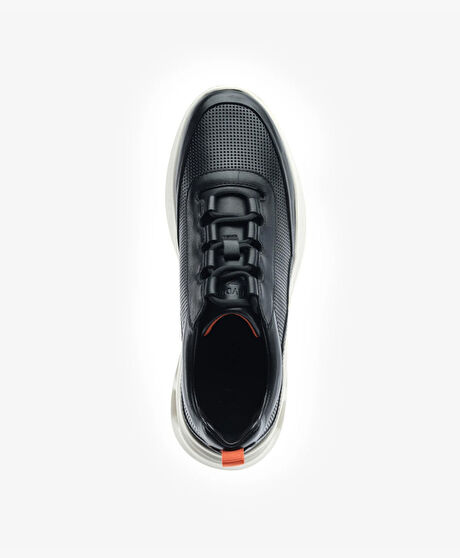 Erkek Siyah Hakiki Deri Spor Ayakkabı