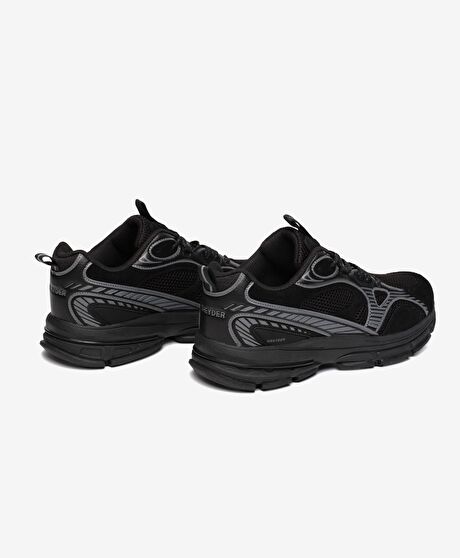 Erkek Siyah Hakiki Deri Spor Ayakkabı