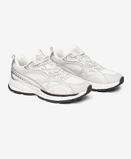 Erkek Beyaz Hakiki Deri Spor Ayakkabı