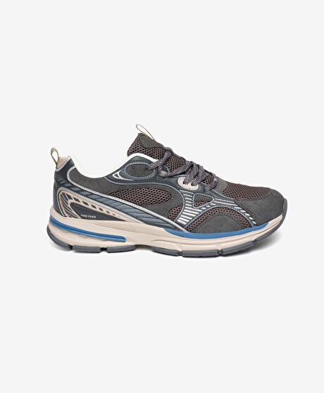 Erkek Antrasit Hakiki Deri Spor Ayakkabı