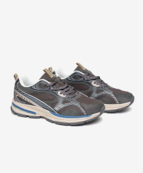 Erkek Antrasit Hakiki Deri Spor Ayakkabı