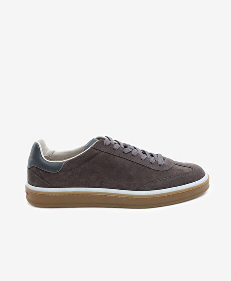 Erkek Kahverengi Hakiki Deri Sneaker Ayakkabı
