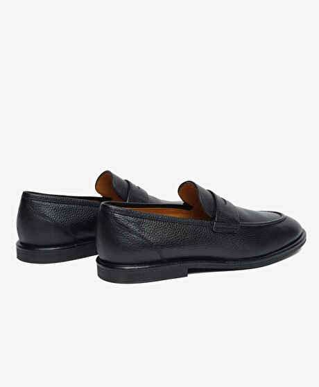 Erkek Siyah Hakiki Deri Ayakkabı