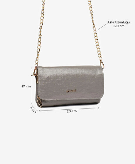 Kadın Gri Omuz Çantası
