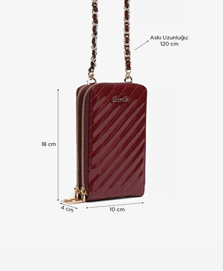 Kadın Bordo Omuz Çantası
