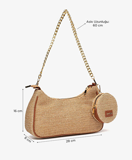 Kadın Bej Omuz Çantası