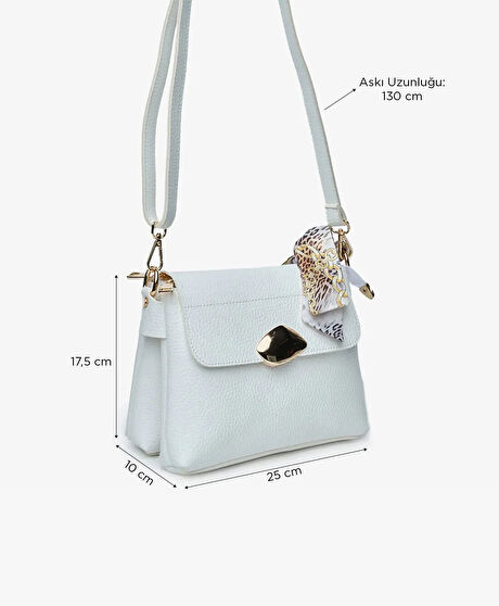 Kadın Beyaz Omuz Çantası