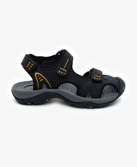 Kadın Siyah Hakiki Deri Sandalet