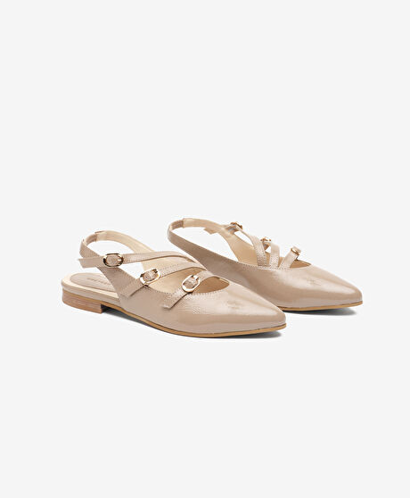 Kadın Vizon Hakiki Deri Babet