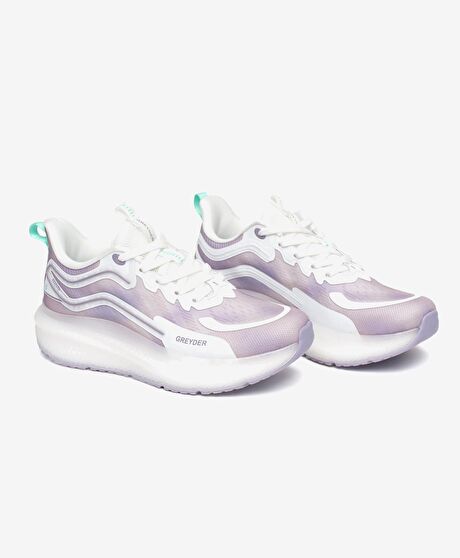 Beyaz Lila Spor Ayakkabı