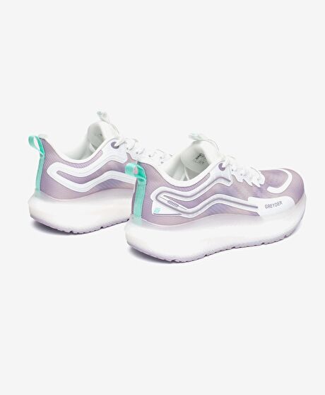 Beyaz Lila Spor Ayakkabı