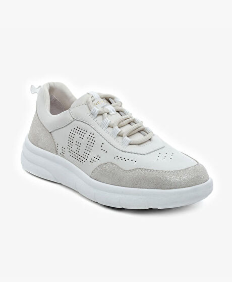 Kadın Kirli Beyaz Hakiki Deri Spor Ayakkabı