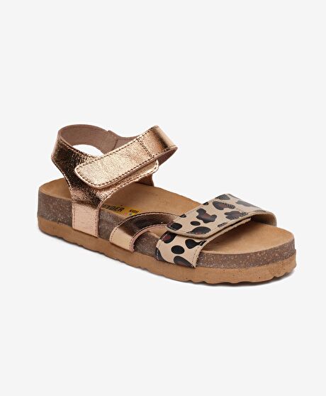 Kız Çocuk Bakır Hakiki Deri Sandalet