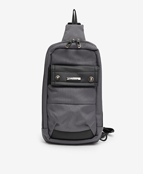 Erkek Gri Çapraz Çanta