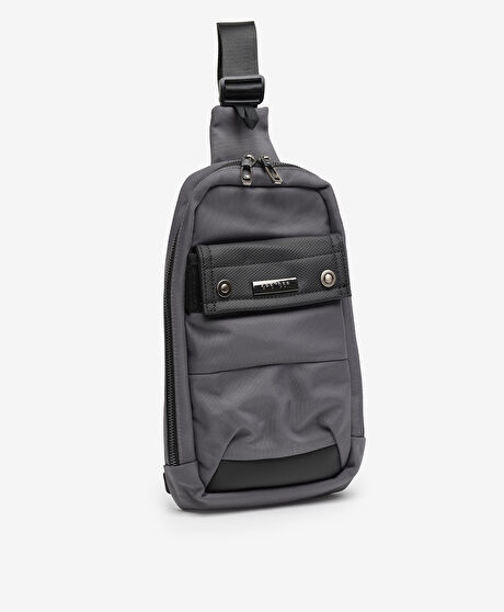 Erkek Gri Çapraz Çanta