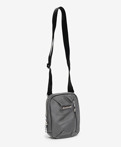 Erkek Gri Çapraz Çanta
