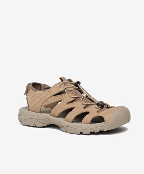 Erkek Vizon Hakiki Deri Sandalet