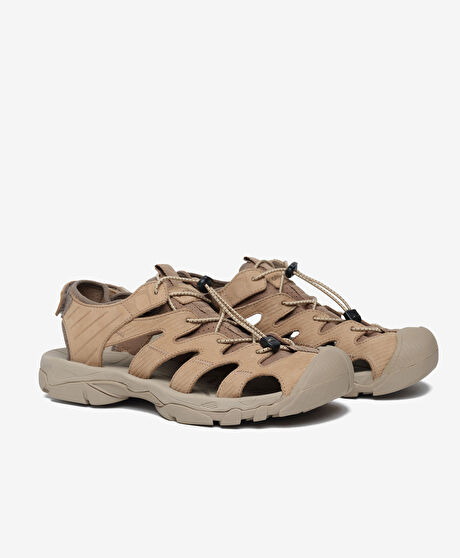 Erkek Vizon Hakiki Deri Sandalet