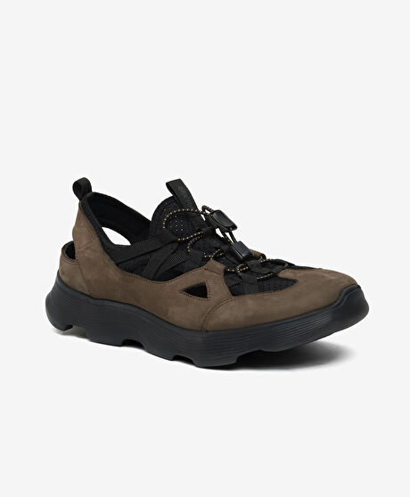 Erkek Duman Nubuk Hakiki Deri Sandalet