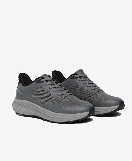 Erkek Gri Hakiki Deri Günlük Spor Ayakkabı