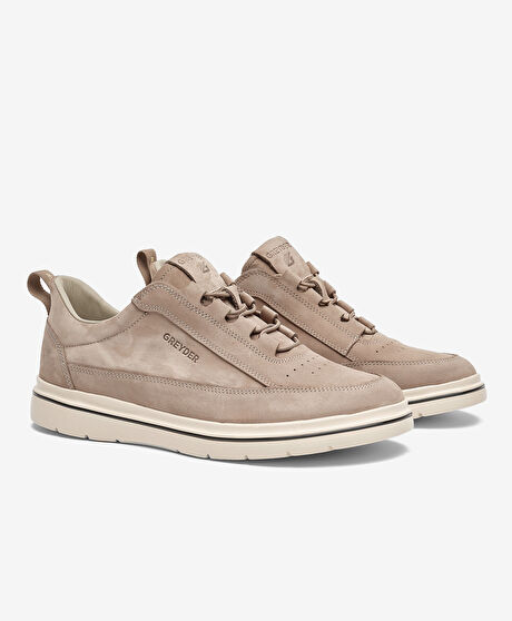 Erkek Vizon Hakiki Deri Casual Ayakkabı