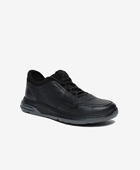 Erkek Siyah Hakiki Deri Casual Ayakkabı