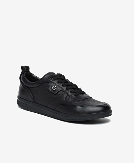 Erkek Siyah Hakiki Deri Casual Ayakkabı