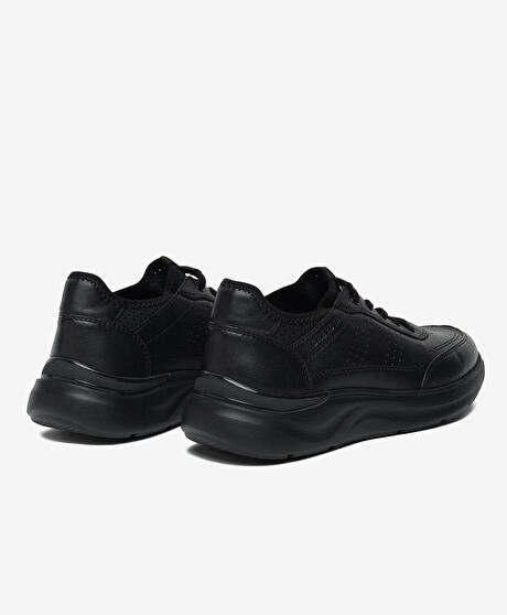 Erkek Siyah Hakiki Deri Casual Ayakkabı