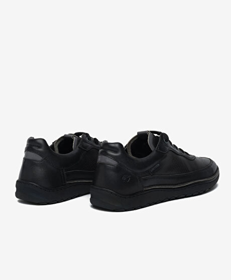 Erkek Siyah Hakiki Deri Casual Ayakkabı