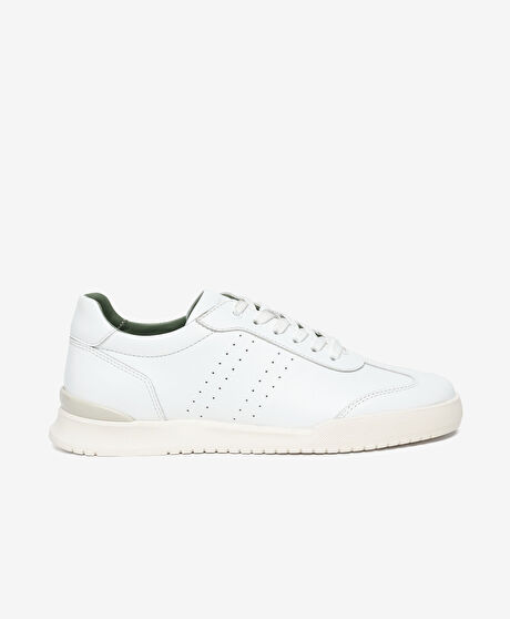 Erkek Beyaz Hakiki Deri Sneaker Ayakkabı