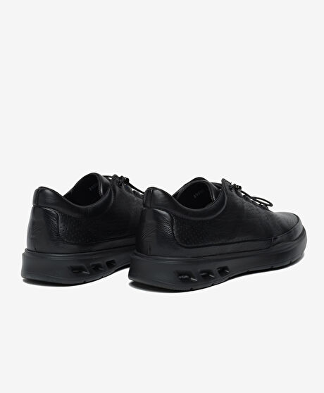 Erkek Siyah Hakiki Deri Comfort Ayakkabı