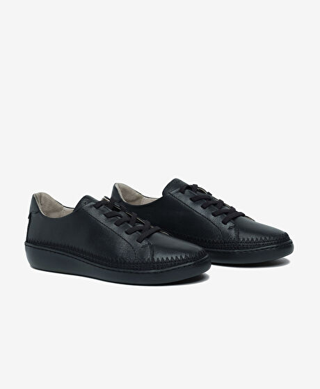 Kadın Siyah Hakiki Deri Casual Ayakkabı