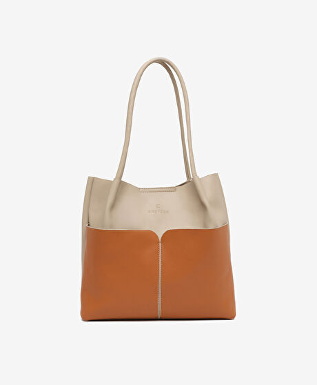 Kadın Bej Taba Omuz Çantası