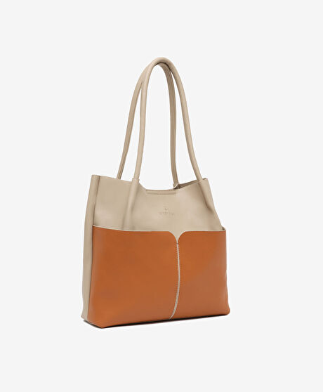 Kadın Bej Taba Omuz Çantası