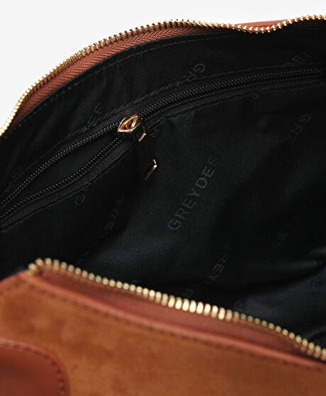 Kadın Taba Hakiki Deri Çapraz Çanta