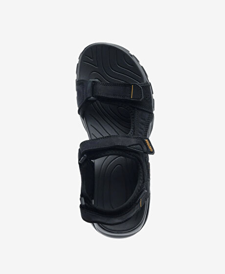 Kadın Siyah Hakiki Deri Sandalet