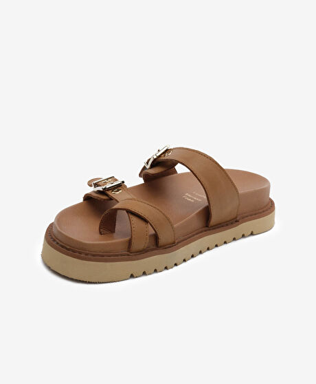 Kadın Taba Hakiki Deri Terlik