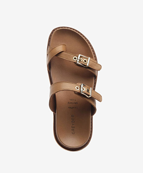 Kadın Taba Hakiki Deri Terlik