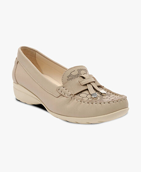 Kadın Vizon Hakiki Deri Comfort Ayakkabı