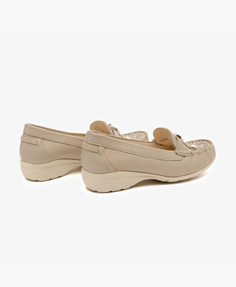 Kadın Vizon Hakiki Deri Comfort Ayakkabı