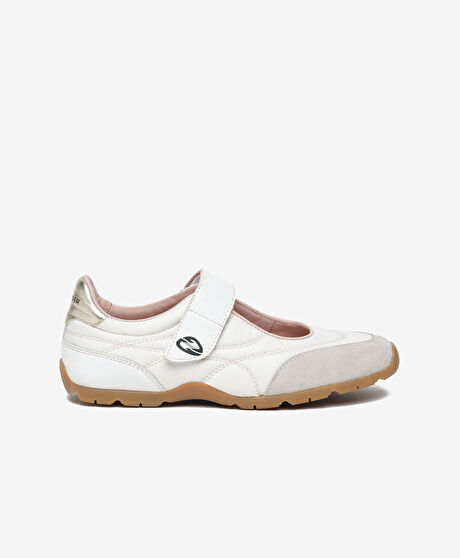 Kadın Beyaz Altın Hakiki Deri Comfort Ayakkabı