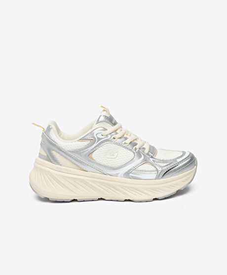 Kadın Beyaz Gümüş Spor Ayakkabı