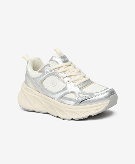 Kadın Beyaz Gümüş Spor Ayakkabı