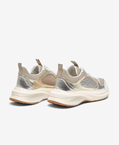 Kadın Gümüş Günlük Spor Ayakkabı