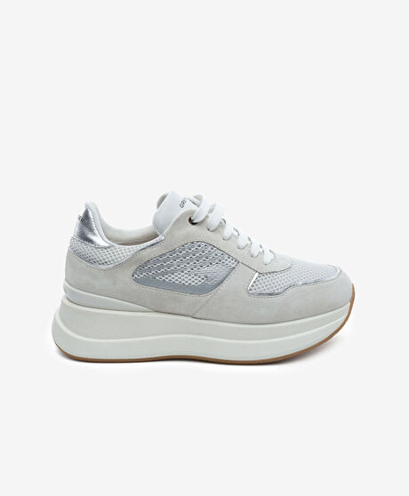 Kadın Gümüş Günlük Spor Ayakkabı