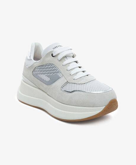 Kadın Gümüş Günlük Spor Ayakkabı